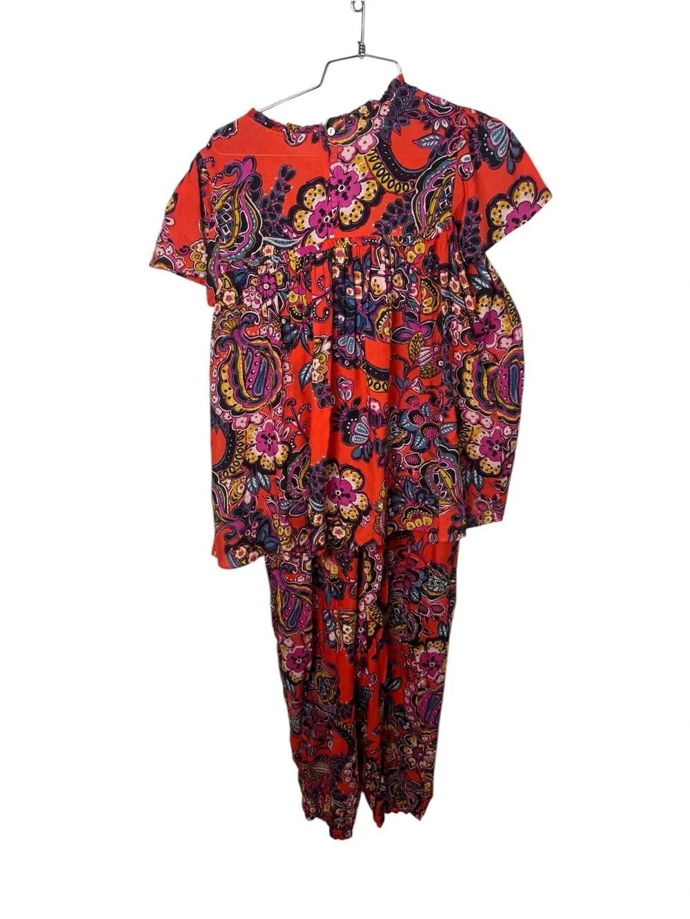 Anthropologie Sweet Dreams Smocked Sleep Pajama Set Small